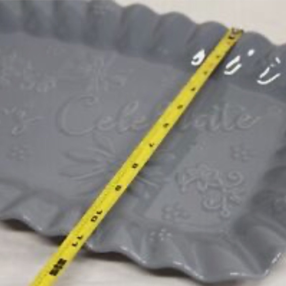 Temp-tations Special Edition 16" Celebration Platter SLATE BLUE - Picture 5 of 6